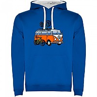 [해외]KRUSKIS Hippie Van MTB Two-Colour 후드티 1139695654 Royal Blue / White
