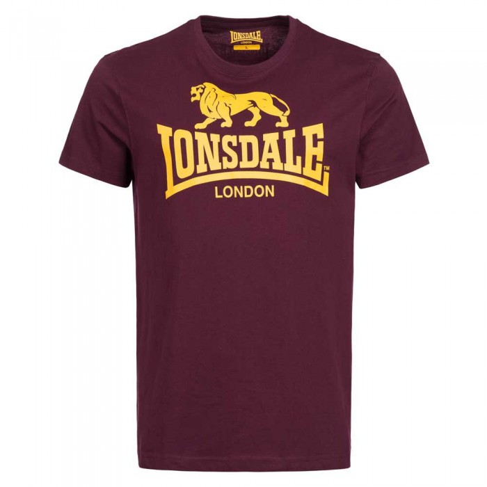 [해외]LONSDALE Logo 반팔 티셔츠 7139685972 Vintage Oxblood