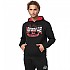 [해외]LONSDALE Stotfield 후드티 7139686011 Black/Red/White