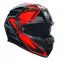 [해외]AGV K3 E2206 MPLK 풀페이스 헬멧 9139460224 Compound Black / Red