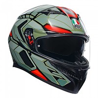 [해외]AGV 풀페이스 헬멧 K3 E2206 MPLK 9139460226 Decept Matt Black / Green / Red
