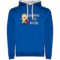 [해외]KRUSKIS 후드티 Born To Ride Two-Colour 9139695342 Royal Blue / White