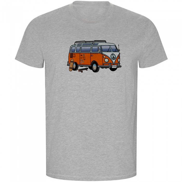 [해외]KRUSKIS Hippie Van Skate ECO 반팔 티셔츠 14139685021 Heather Grey