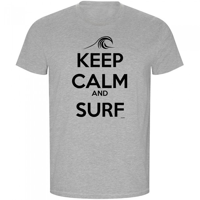 [해외]KRUSKIS Surf Keep Calm And Surf ECO 반팔 티셔츠 14139685299 Heather Grey