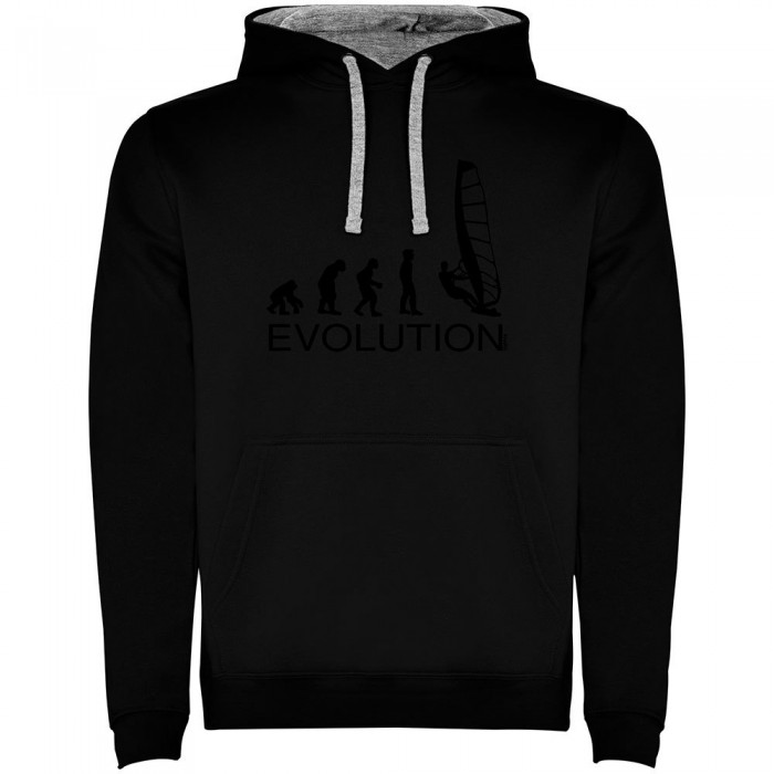 [해외]KRUSKIS Evolution 윈드surf Two-Colour 후드티 14139695508 Black / Grey