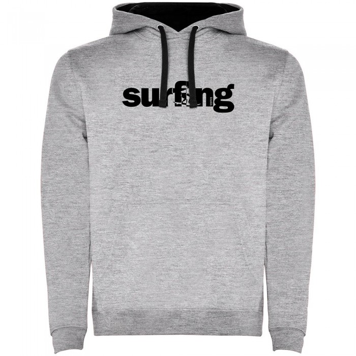 [해외]KRUSKIS Word Surfing Two-Colour 후드티 14139696187 Heather Grey / Black