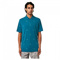 [해외]오클리 APPAREL Golf Flag 반팔 폴로 셔츠 1139486937 Golf Pattern Aurora Blue