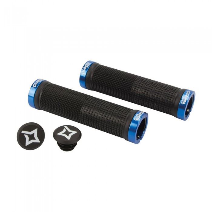 [해외]CAMPA BROS DH Assault Lock Rings 핸들 그립 1139662994 Black / Blue