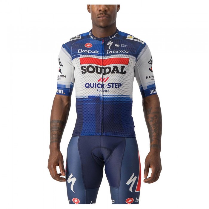 [해외]카스텔리 반소매 저지 Climber´s 3.1 Soudal 퀵-스텝 2023 1139746215 Dark Blue / White