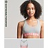 [해외]슈퍼드라이 Large Logo Crop lette Bra 브라 138893903 Grey Marl / Fluro Coral