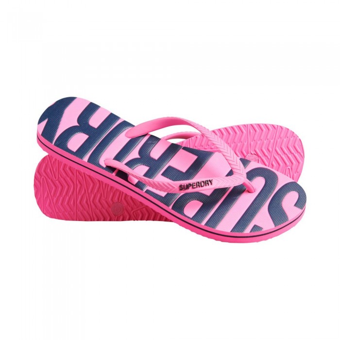 [해외]슈퍼드라이 Vintage Vegan 슬리퍼 139531219 Fluro Pink