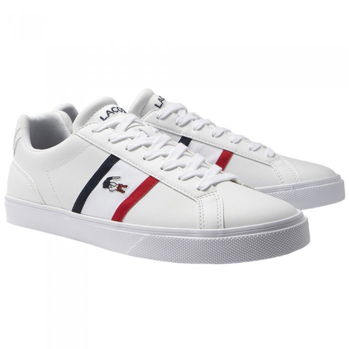 [해외]라코스테 Lerond Pro Tri 123 1 cma 운동화 139557151 White / Navy / Red