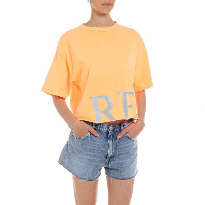 [해외]리플레이 W3798A.000.23188G 반팔 티셔츠 139460451 Orange Neon