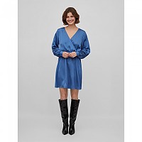 [해외]VILA 긴팔 드레스 Ellette Wrap 139726221 Federal Blue