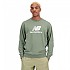 [해외]뉴발란스 Essentials Stacked Logo French Terry Crewneck 스웨트셔츠 139471726 Deep Olive Green