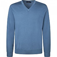 [해외]해켓 브이넥 스웨터 Garment 메리노 Silk 139610266 Chambray