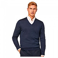 [해외]해켓 브이넥 스웨터 Garment 메리노 Silk 139610268 Navy