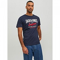 [해외]잭앤존스 로고 2 Col 반팔 티셔츠 139749443 Navy Blazer