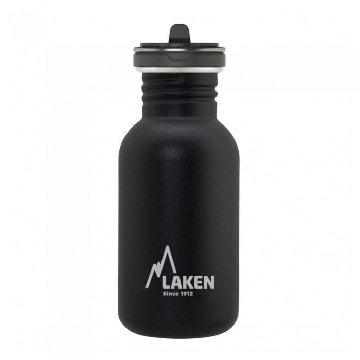 [해외]LAKEN 스테인리스 스틸 기본 플로우 보틀 500ml 4139750590 Black