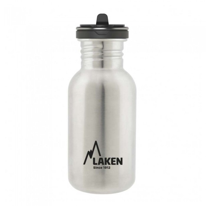 [해외]LAKEN 스테인리스 스틸 기본 유량 병 500ml 4139750595 Silver