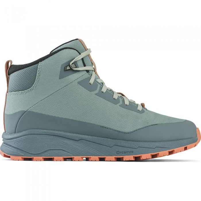 [해외]ICEBUG Haze Mid Biosole 고어텍스 등산화 4139748415 GreenStone / Orange