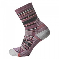 [해외]스마트울 Hike Light Cushion Stitch Stripe Mid Crew Socks 4139619072 Argyle Purple