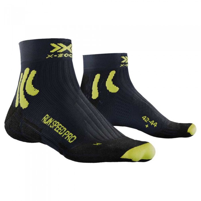 [해외]X-SOCKS 런닝 Speed 프로 4.0 양말 4139544015 Charcoal / Phyton Yellow / Black