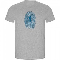 [해외]KRUSKIS Hiker Fingerprint ECO 반팔 티셔츠 4139685011 Heather Grey