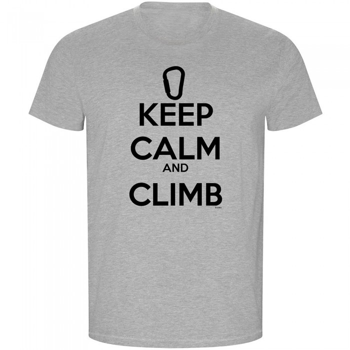 [해외]KRUSKIS Keep Calm And Climb ECO 반팔 티셔츠 4139685065 Heather Grey