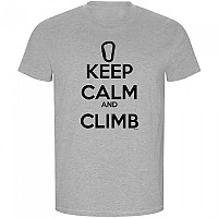 [해외]KRUSKIS Keep Calm And Climb ECO 반팔 티셔츠 4139685065 Heather Grey
