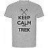[해외]KRUSKIS Keep Calm And Trek ECO 반팔 티셔츠 4139685087 Heather Grey