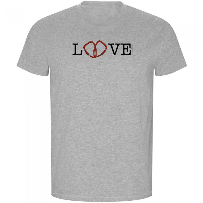 [해외]KRUSKIS Love ECO 반팔 티셔츠 4139685102 Heather Grey