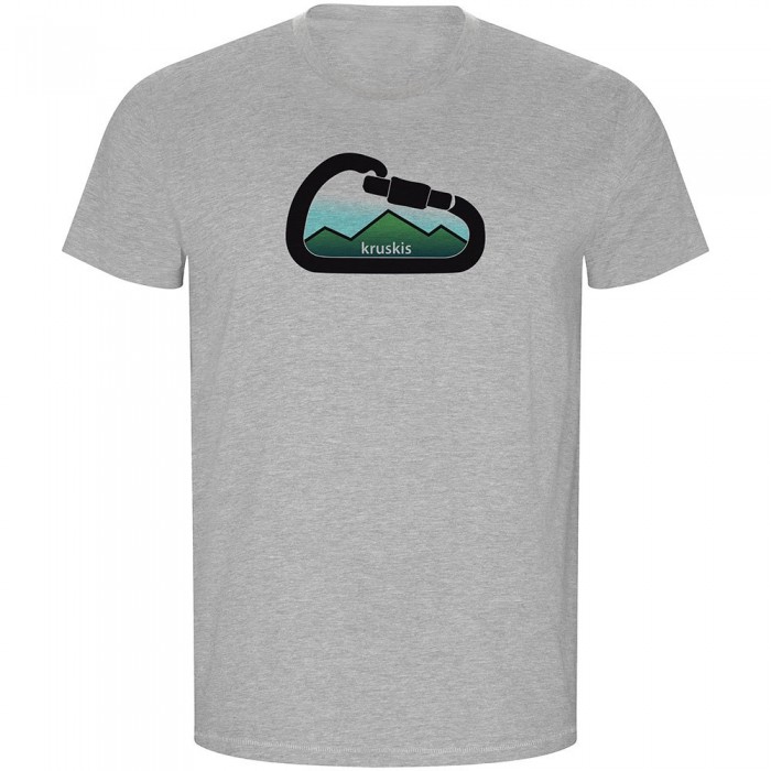 [해외]KRUSKIS Mountain Carabiner ECO 반팔 티셔츠 4139685117 Heather Grey
