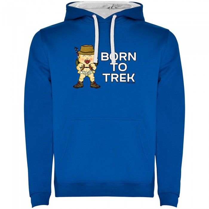 [해외]KRUSKIS Born To Trek Two-Colour 후드티 4139695372 Royal Blue / White