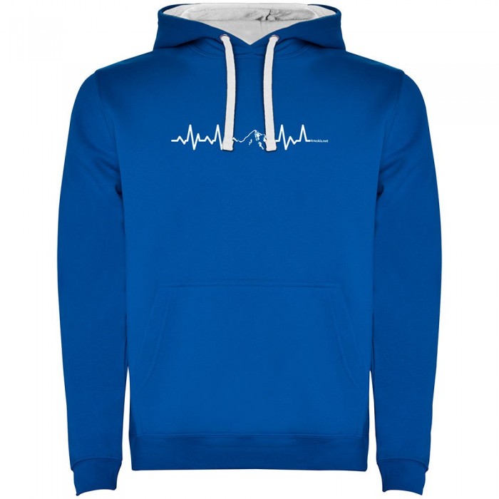 [해외]KRUSKIS Mountain Heartbeat Two-Colour 후드티 4139695747 Royal Blue / White