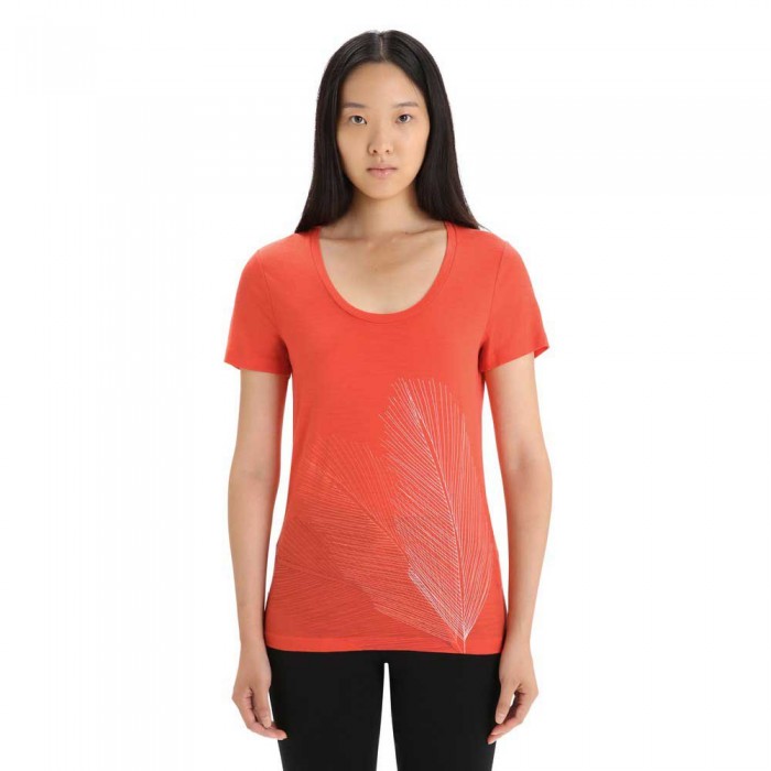 [해외]아이스브레이커 반팔 티셔츠 테크 Lite II Scoop Tee Plume 5139550973 Vibrant Earth