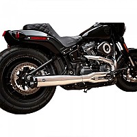 [해외]S&S CYCLE SuperStreet 50 State Harley Davidson FLDE 1750 ABS Softail Deluxe 107 18-20 Ref:550-0791B Full Line System 9139389600 Chrome / Black