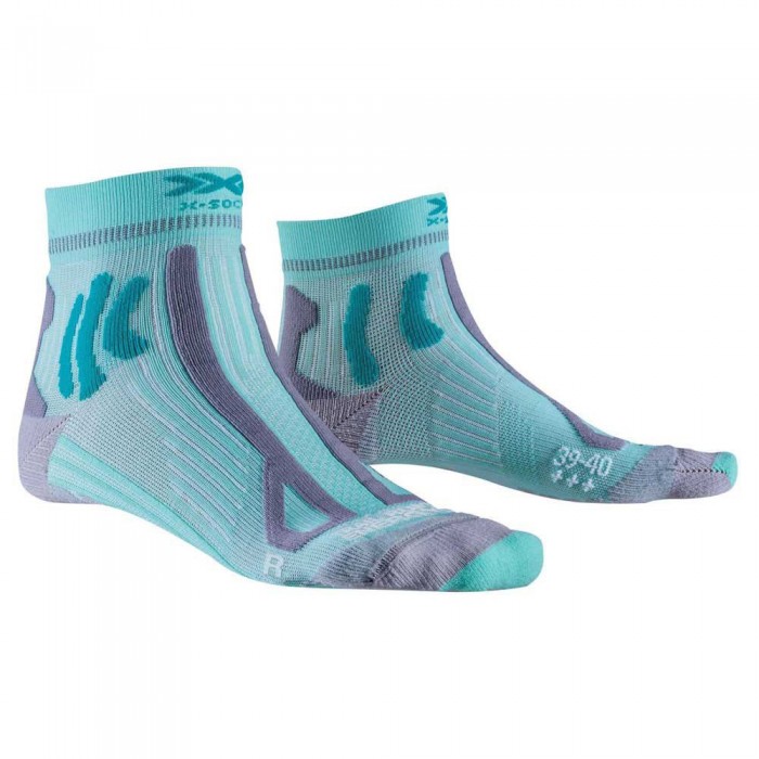 [해외]X-SOCKS 트레일 런닝 Energy 4.0 양말 6139544020 Audrey Green / Pearl Grey