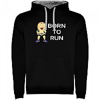 [해외]KRUSKIS 후드티 Born To Run Two-Colour 6139695343 Black / Grey