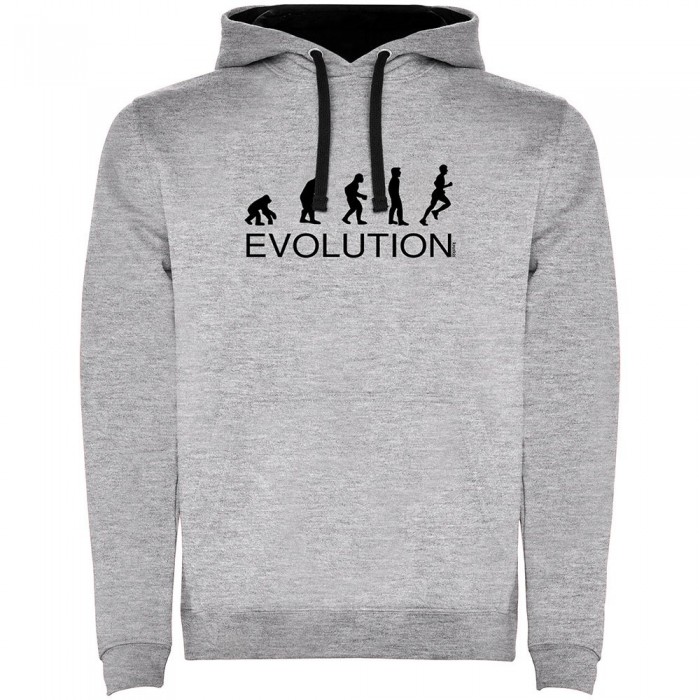 [해외]KRUSKIS Evolution 런닝 Two-Colour 후드티 6139695473 Heather Grey / Black