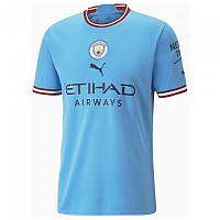 [해외]푸마 Manchester City FC 22/23 Short Sleeve T-Shirt Home 3139003386 Team Light Blue / Intense Red