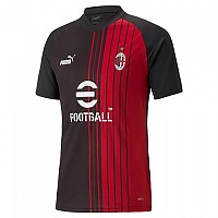 [해외]푸마 AC Milan Pre Match 22/23 Short Sleeve T-Shirt 3139552916 Puma Black / Tango 1