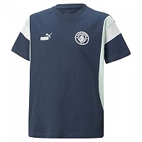 [해외]푸마 Manchester City Ftbl Archive 22/23 Kids Short Sleeve T-Shirt 3139554261 Marine Blue 7