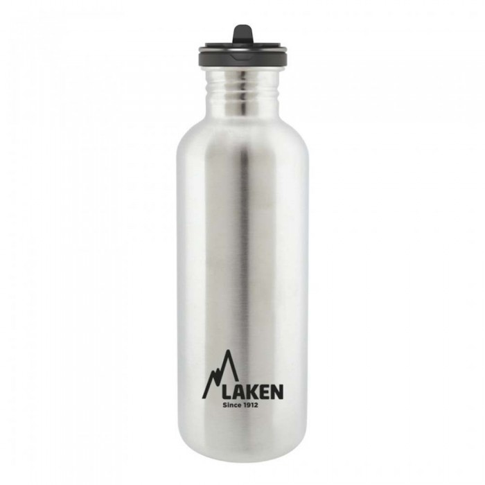 [해외]LAKEN 스테인리스 스틸 기본 유량 병 1L 3139750579 Silver