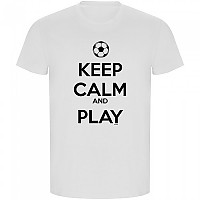 [해외]KRUSKIS Keep Calm And Play Football ECO 반팔 티셔츠 3139685074 White