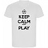 [해외]KRUSKIS Keep Calm And Play Football ECO 반팔 티셔츠 3139685074 White