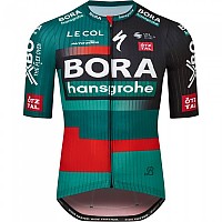 [해외]LE COL BORA-hansgrohe Race 2023 Short Sleeve Jersey 1139512469 Black / Green