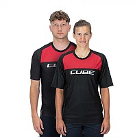 [해외]CUBE Edge 반팔 엔듀로 저지 1139635511 Black / Red