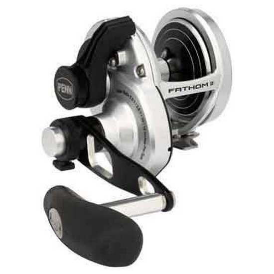 [해외]PENN Fathom? II Lever Drag 2 Speed LH 트롤링 릴 8139373738 Black Silver