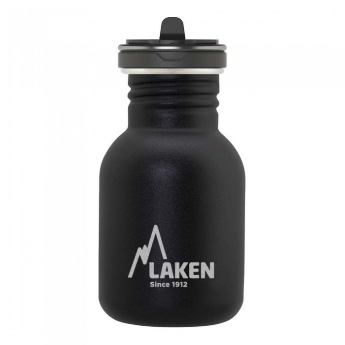 [해외]LAKEN 스테인리스 스틸 기본 플로우 보틀 350ml 12139750582 Black